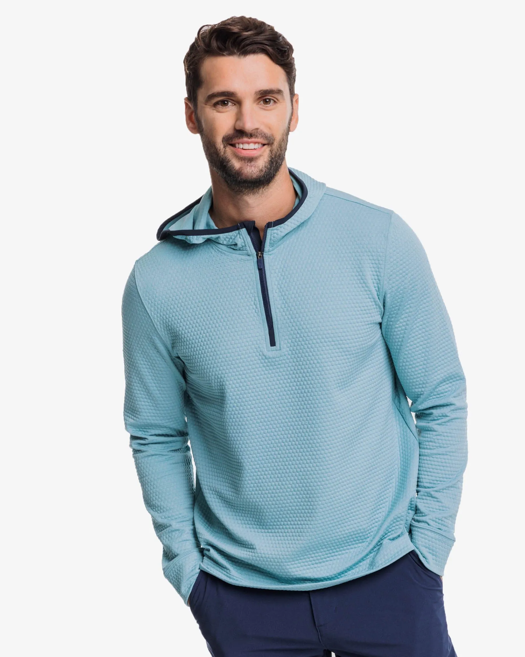 Scuttle Heather Performance Quarter Zip Hoodie