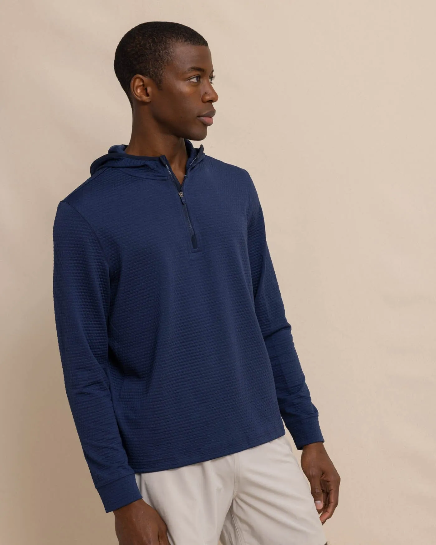 Scuttle Heather Performance Quarter Zip Hoodie