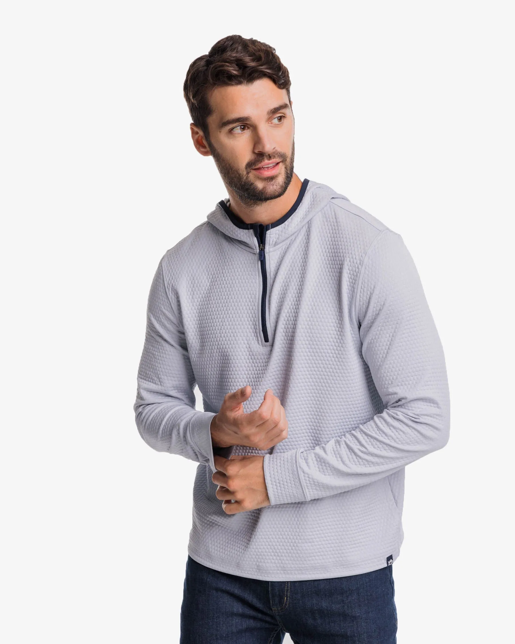 Scuttle Heather Performance Quarter Zip Hoodie