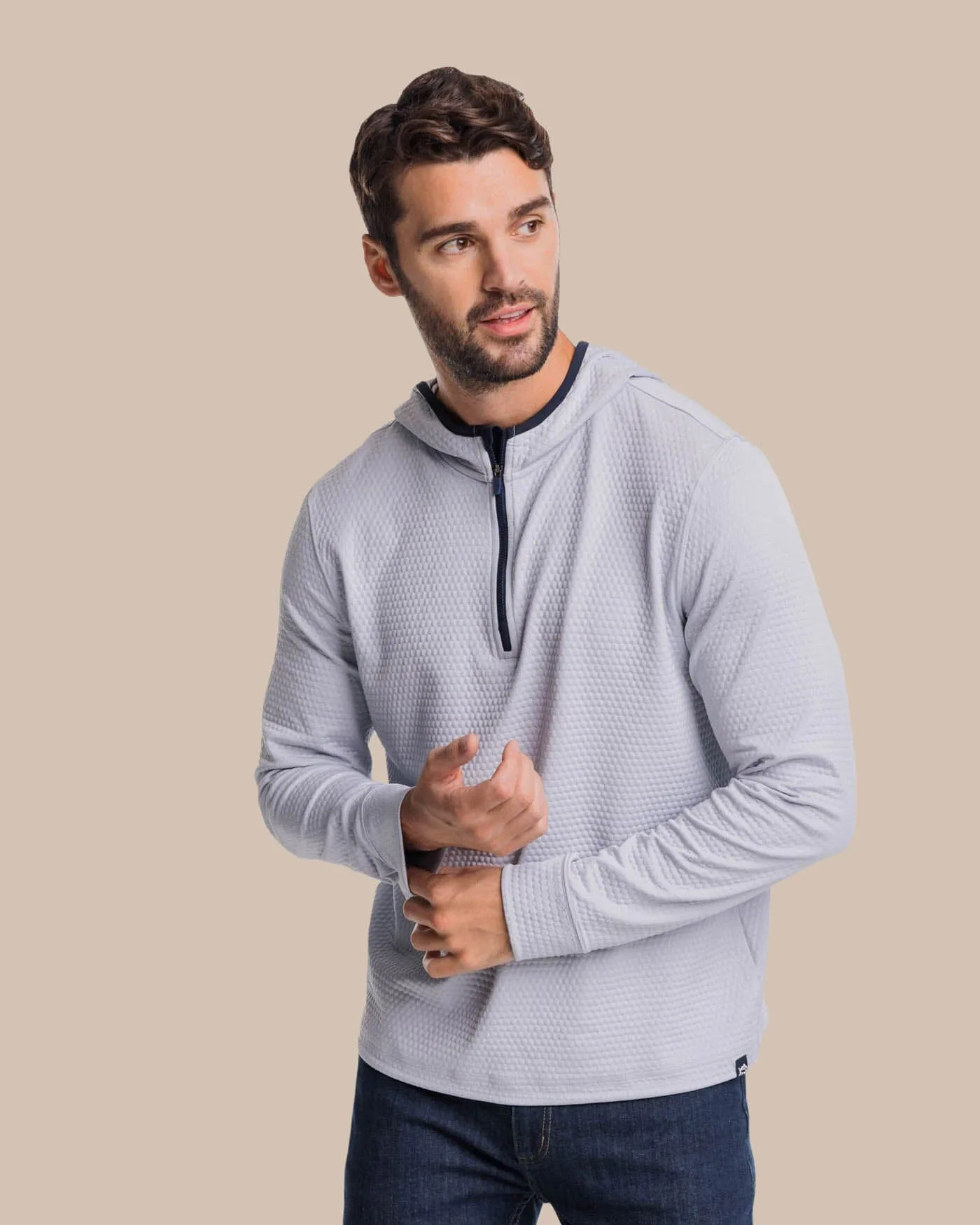 Scuttle Heather Performance Quarter Zip Hoodie