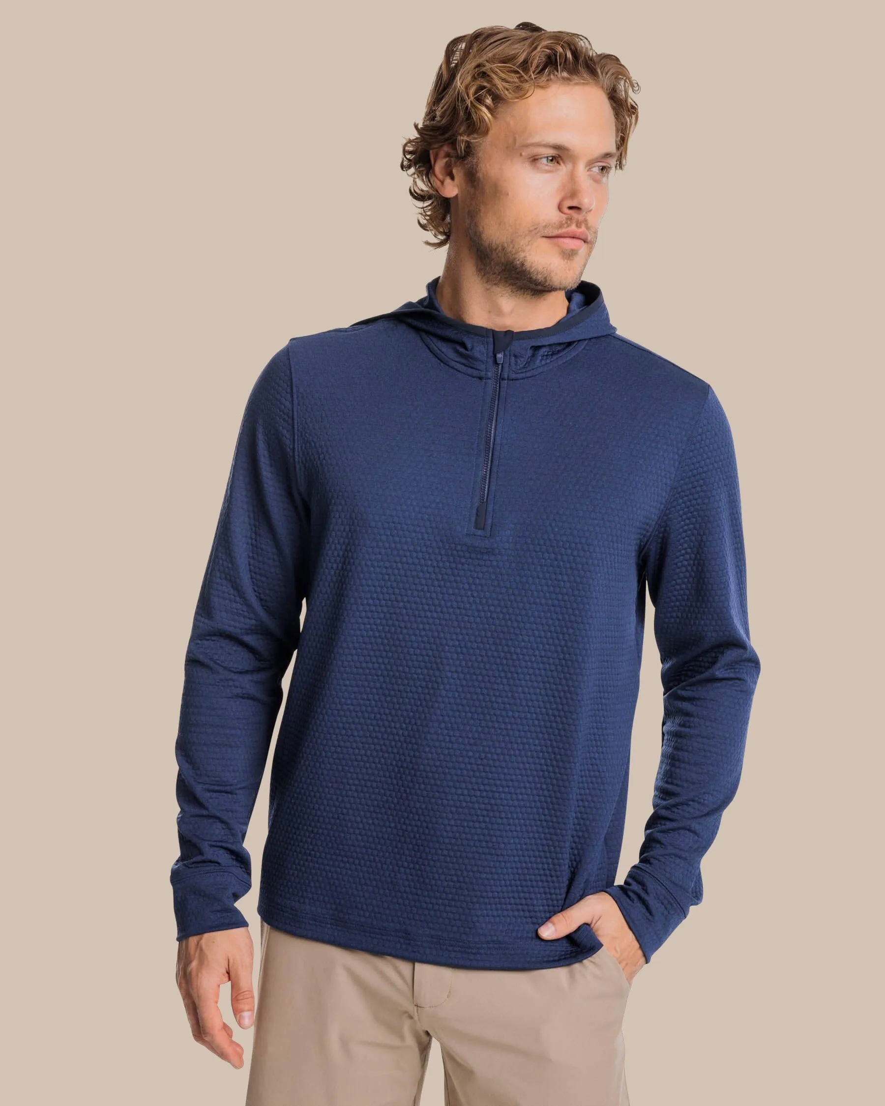 Scuttle Heather Performance Quarter Zip Hoodie