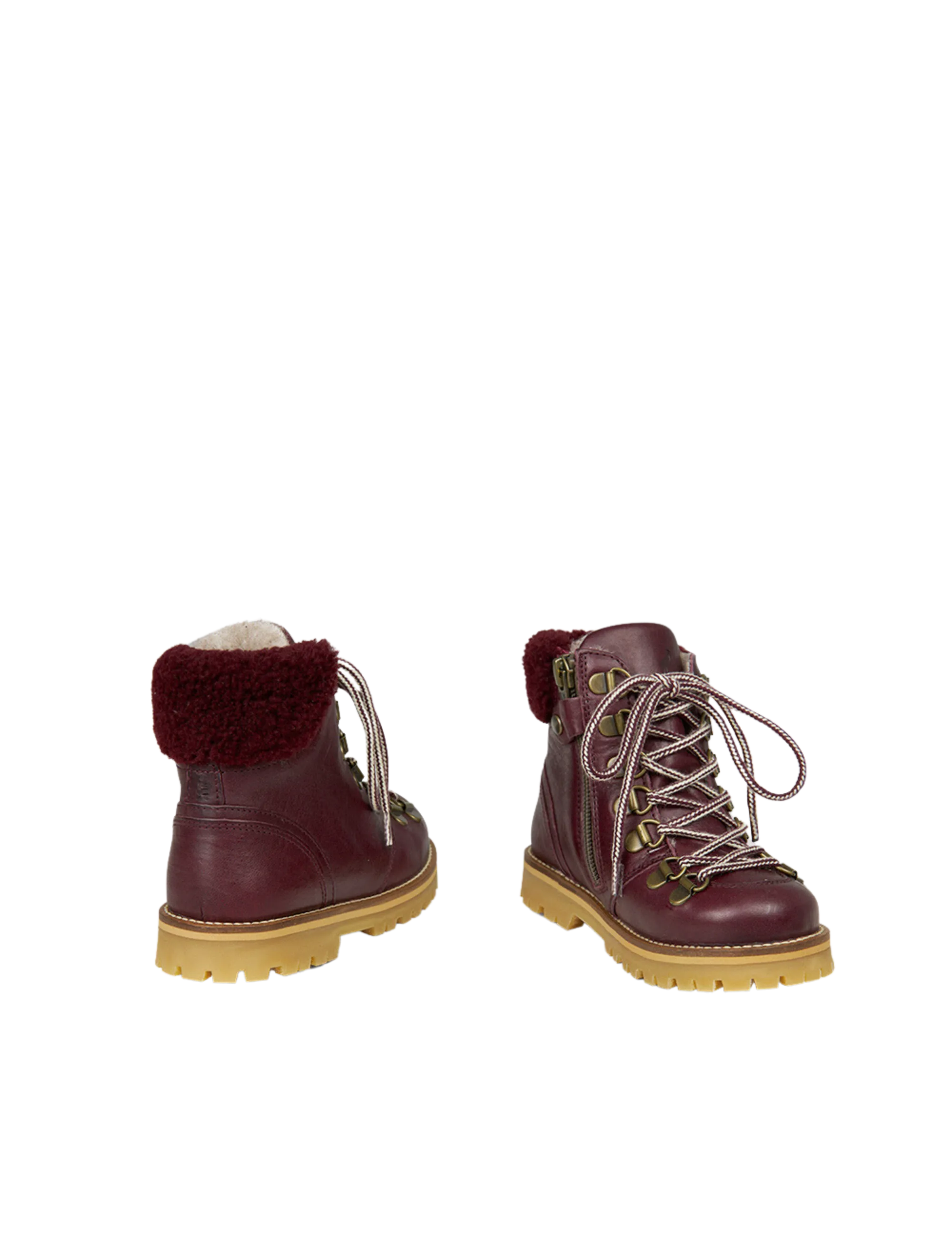 Shearling Winter Boot - Plum