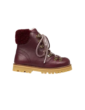 Shearling Winter Boot - Plum