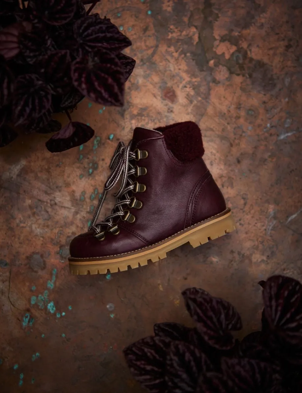 Shearling Winter Boot - Plum