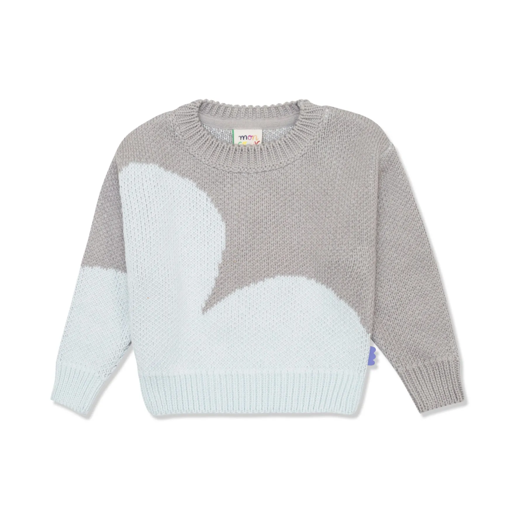 Silver Cloud Baby Sweater