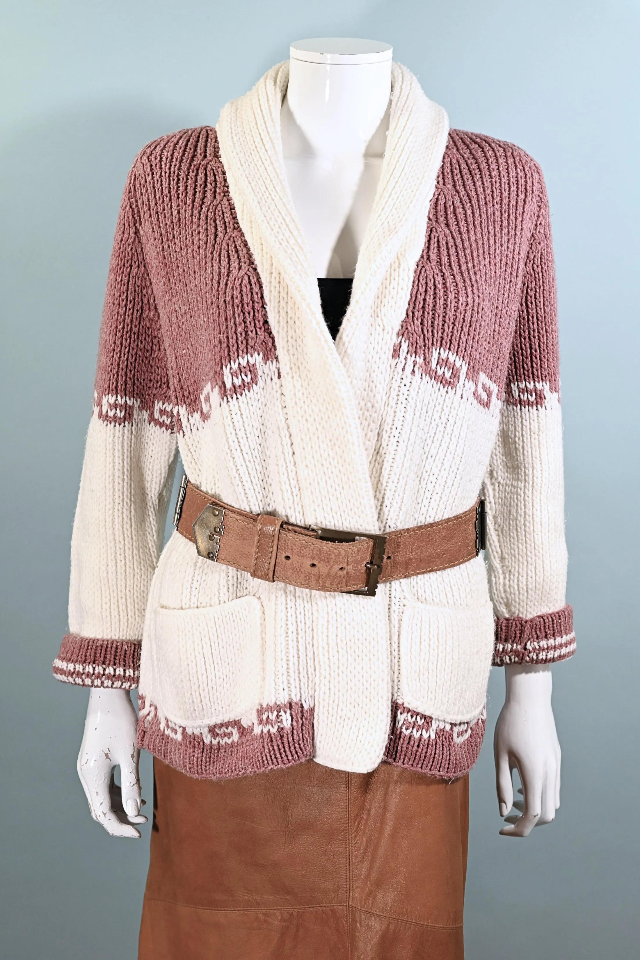 SOLD Vintage 60s/70s Unisex Wrap Cardigan Sweater