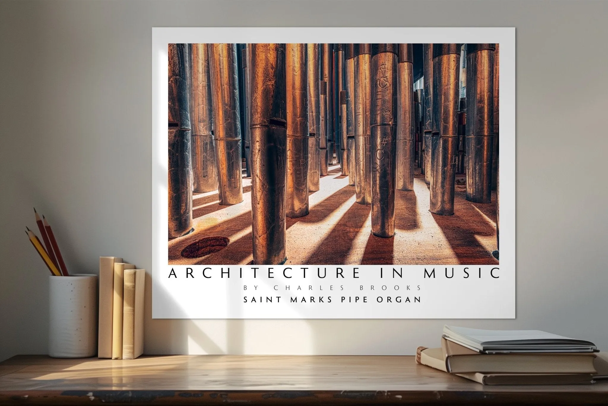 St Marks Pipe Organ, Part 1. Poster.