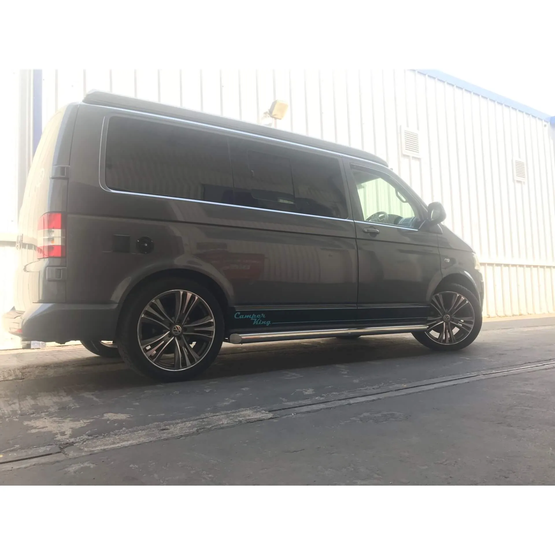 Stainless Steel Side Bars for Volkswagen Transporter T5 SWB