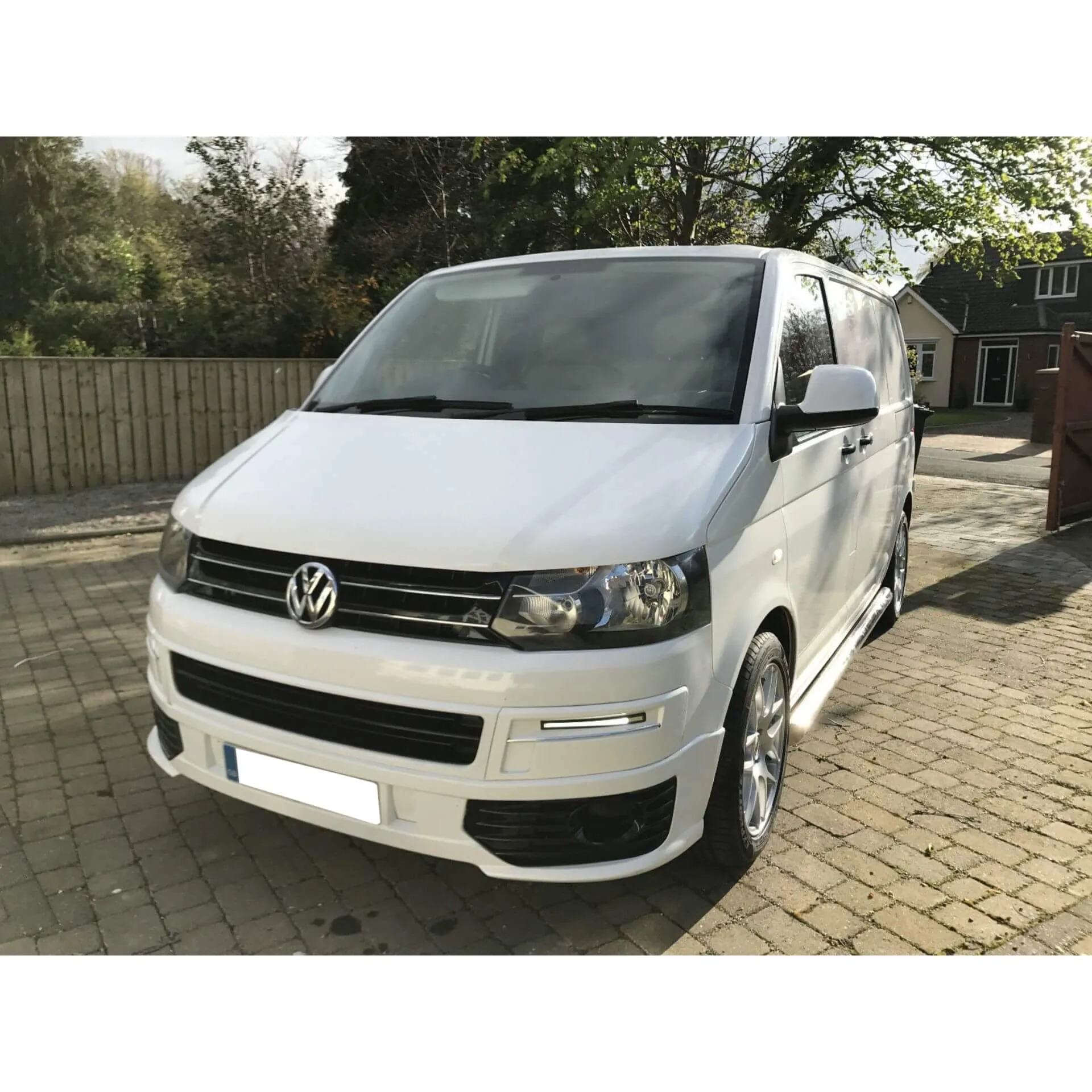 Stainless Steel Side Bars for Volkswagen Transporter T5 SWB