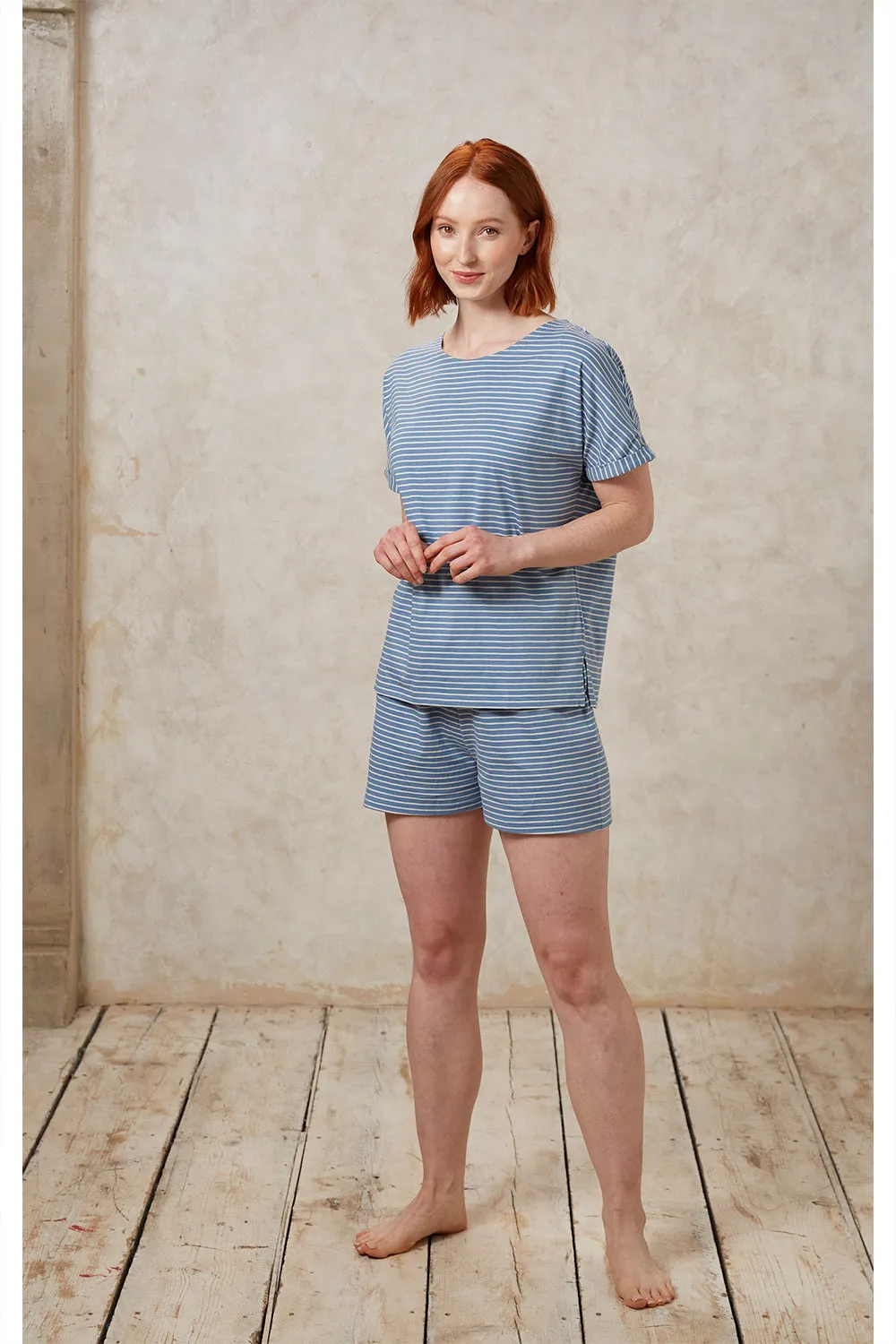 Stripe Short Sleeve Pyjama Tee