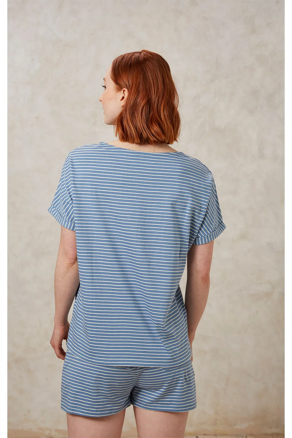 Stripe Short Sleeve Pyjama Tee