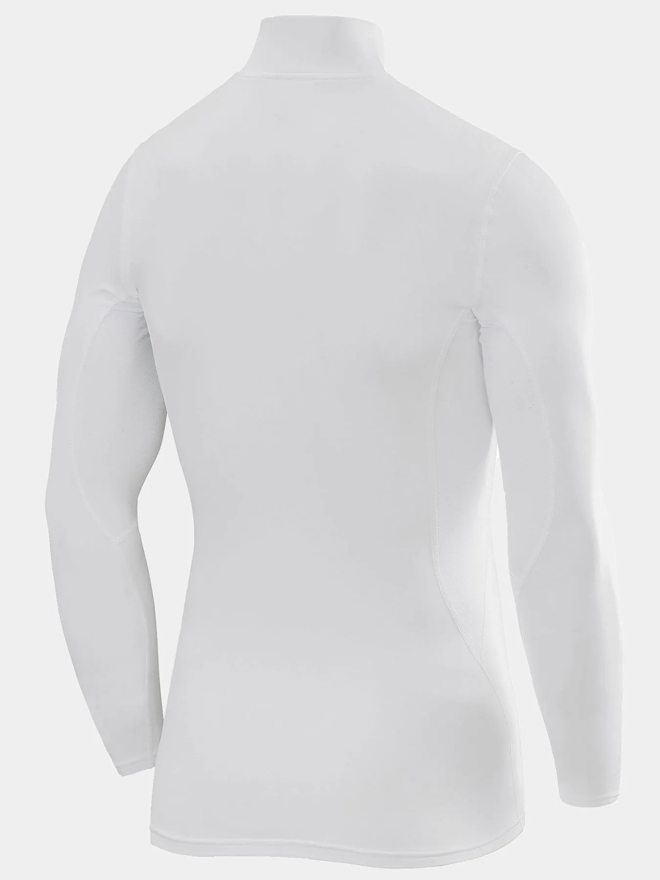 SuperThermal Compression Base Layer Long Sleeve Mock Neck For Men With Brushed Inner Fabric