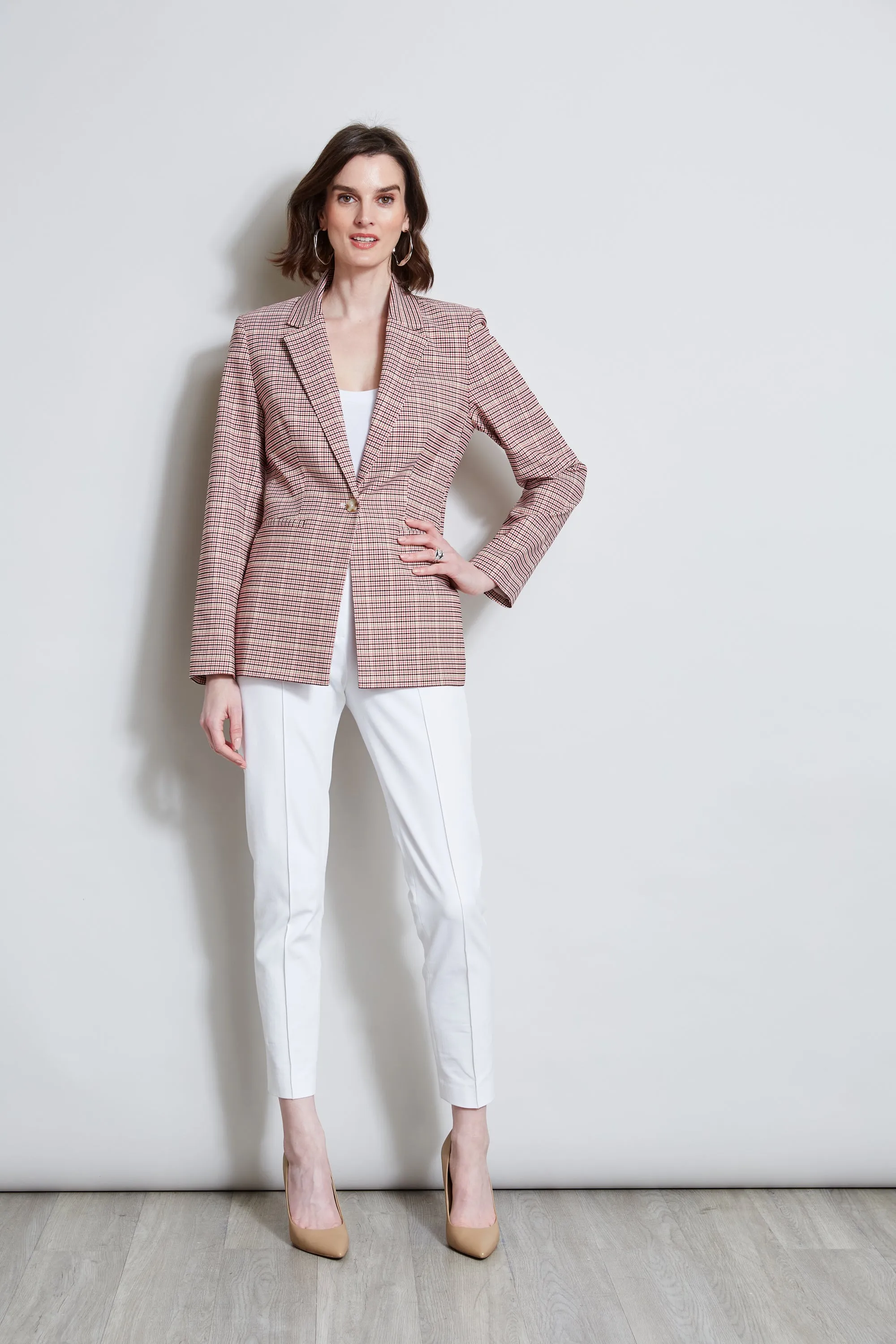 T-Tahari Plaid Blazer