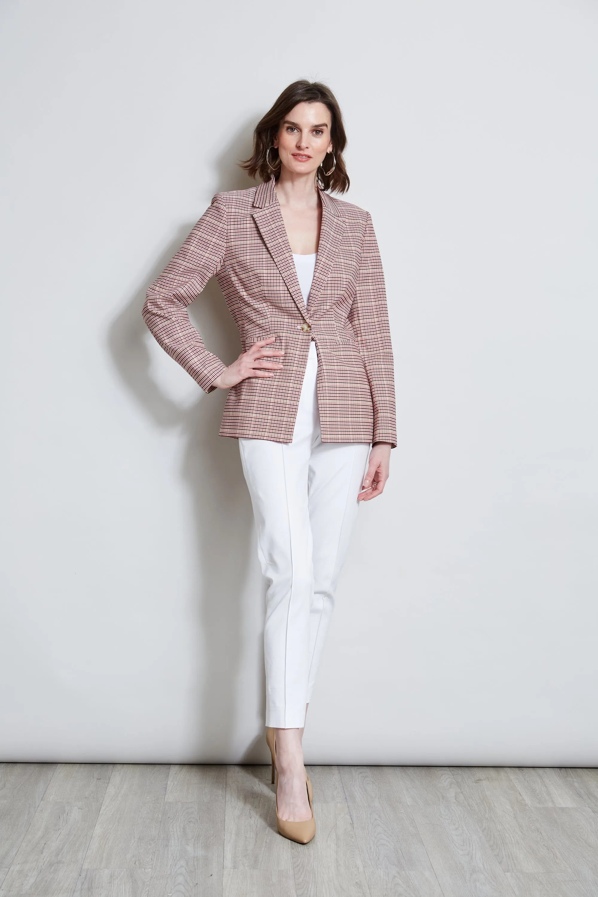 T-Tahari Plaid Blazer