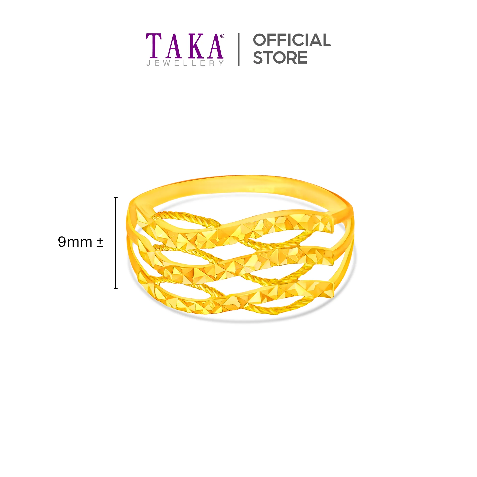 TAKA Jewellery 916 Gold Ring