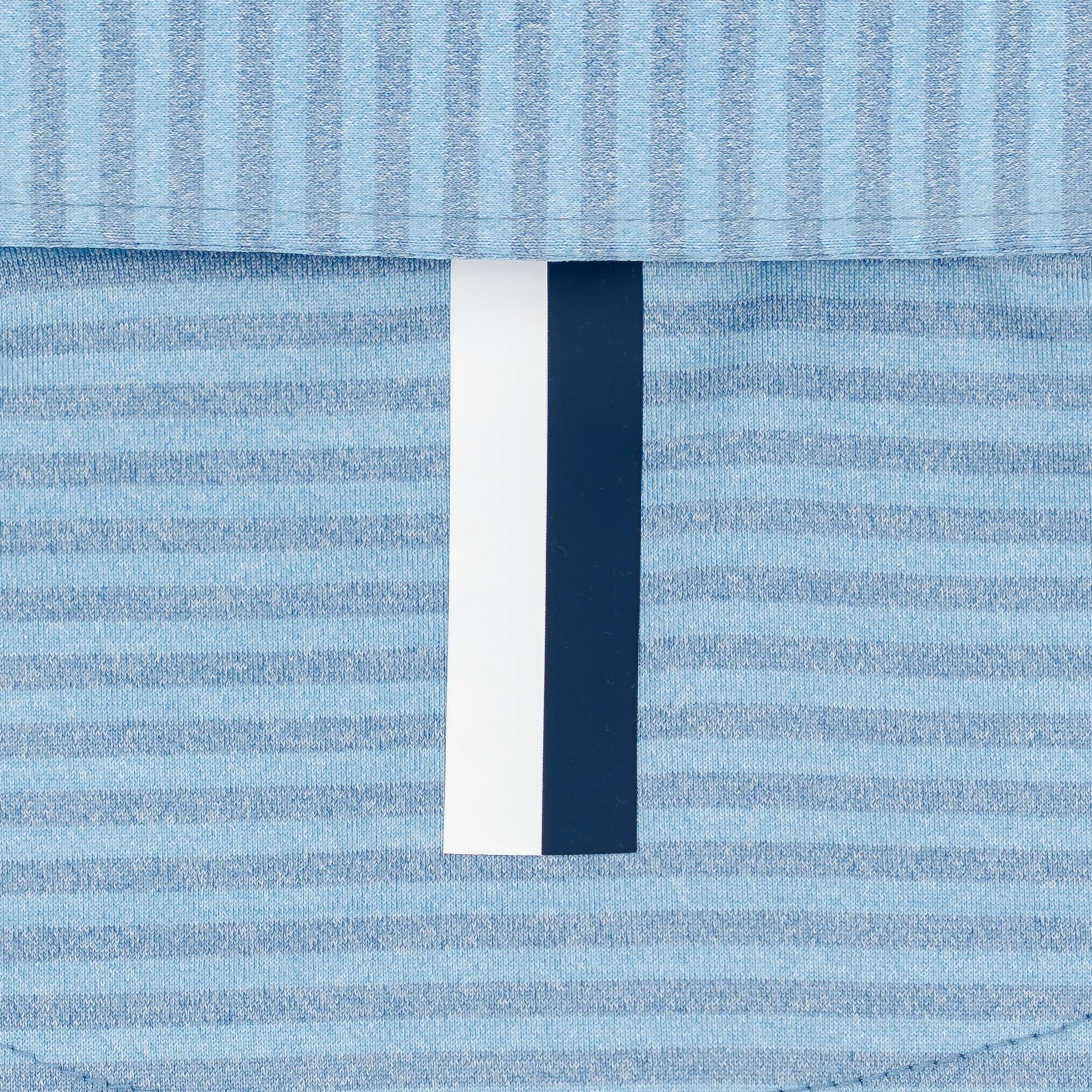 The Barts Heather Stripe | Performance Polo | The Barts Heather Stripe - Vintage Blue/Stone Blue