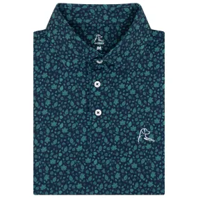 The Fall Leaves | Performance Polo | The Fall Leaves - Leaf Green/Admiral Navy