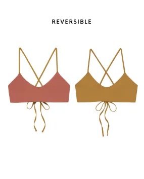 The Reversible Bralette. -- Sunset and Coral