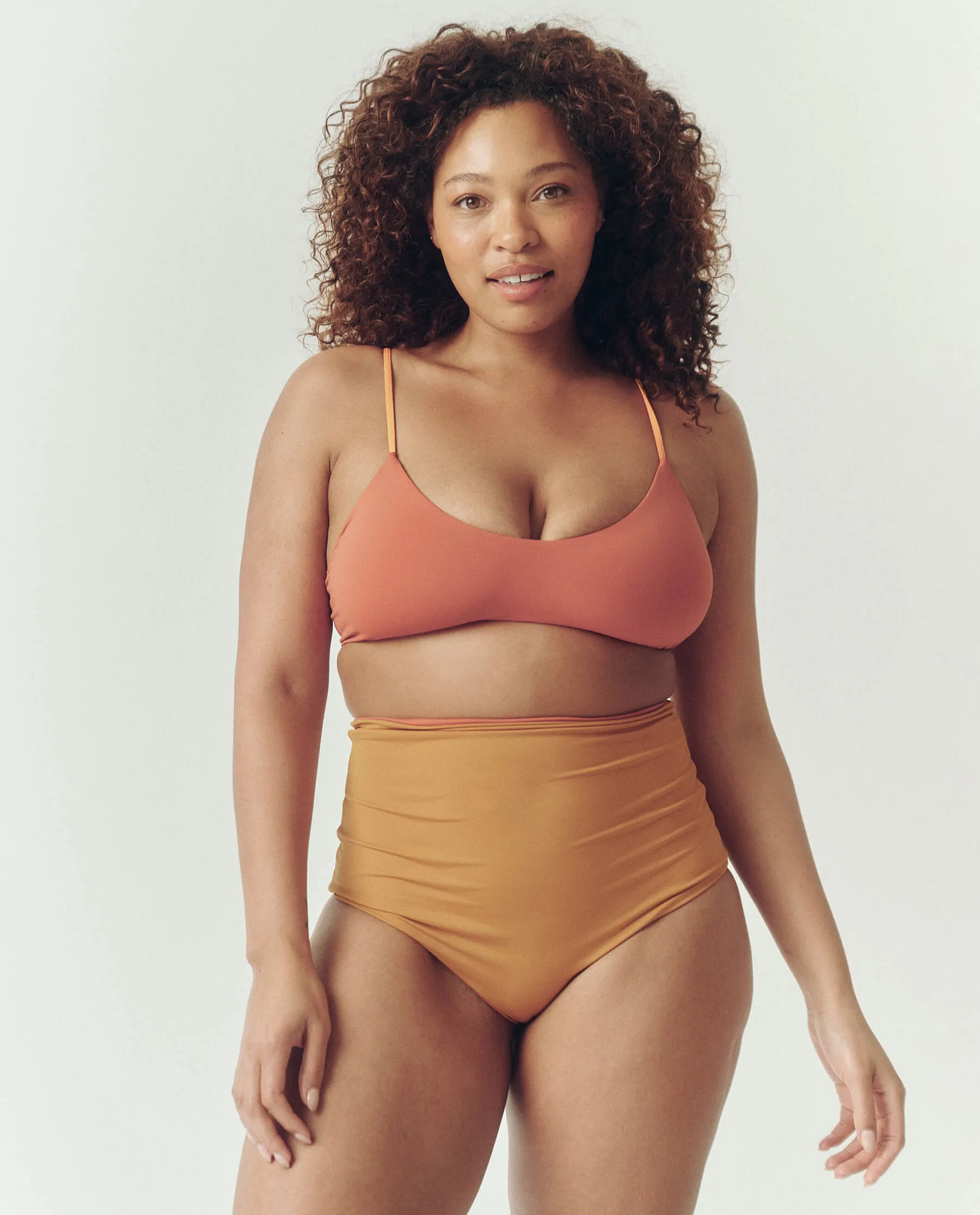 The Reversible Bralette. -- Sunset and Coral