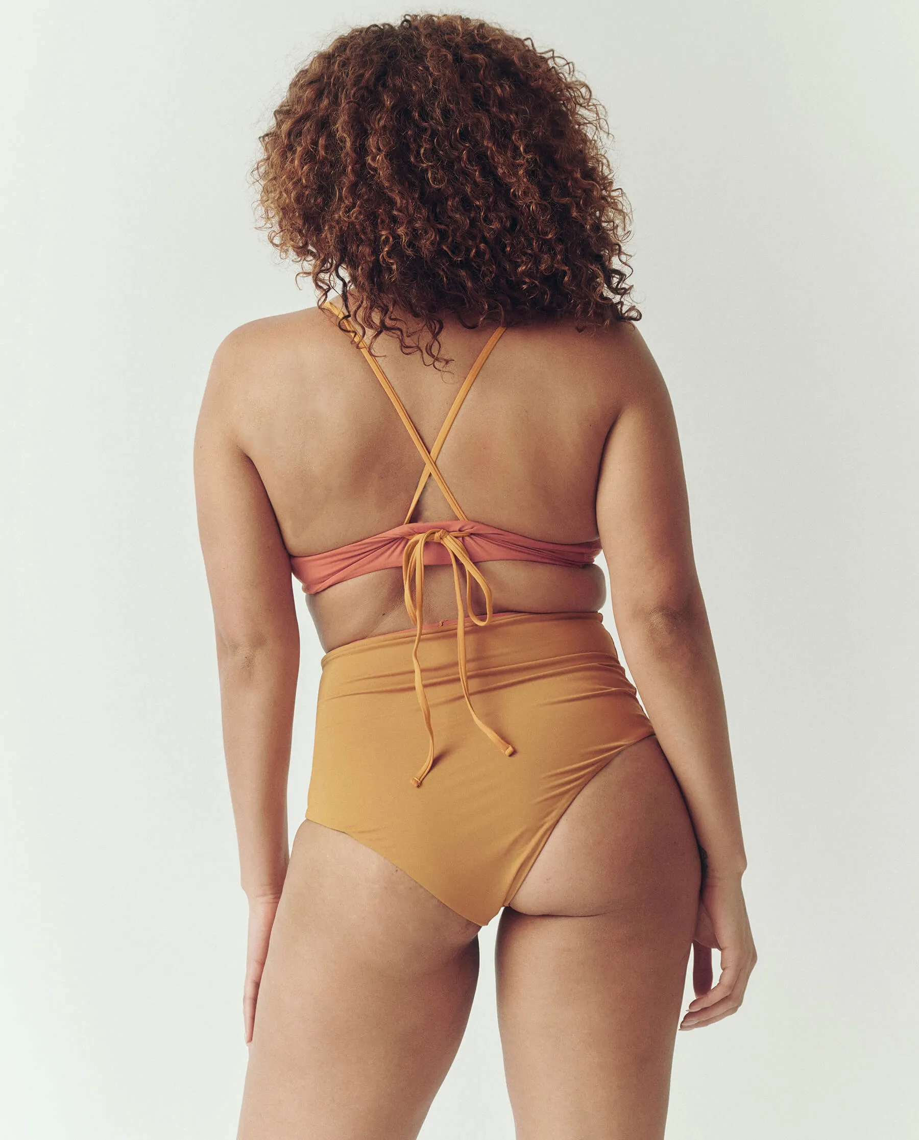 The Reversible Bralette. -- Sunset and Coral