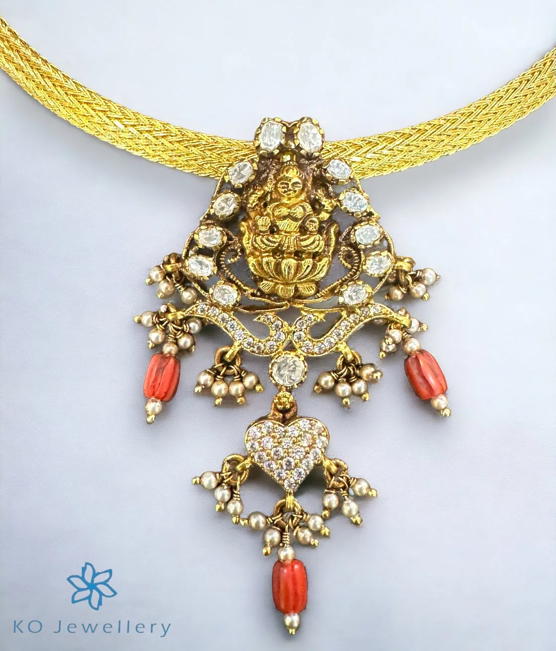 The Seethal Lakshmi Silver Necklace