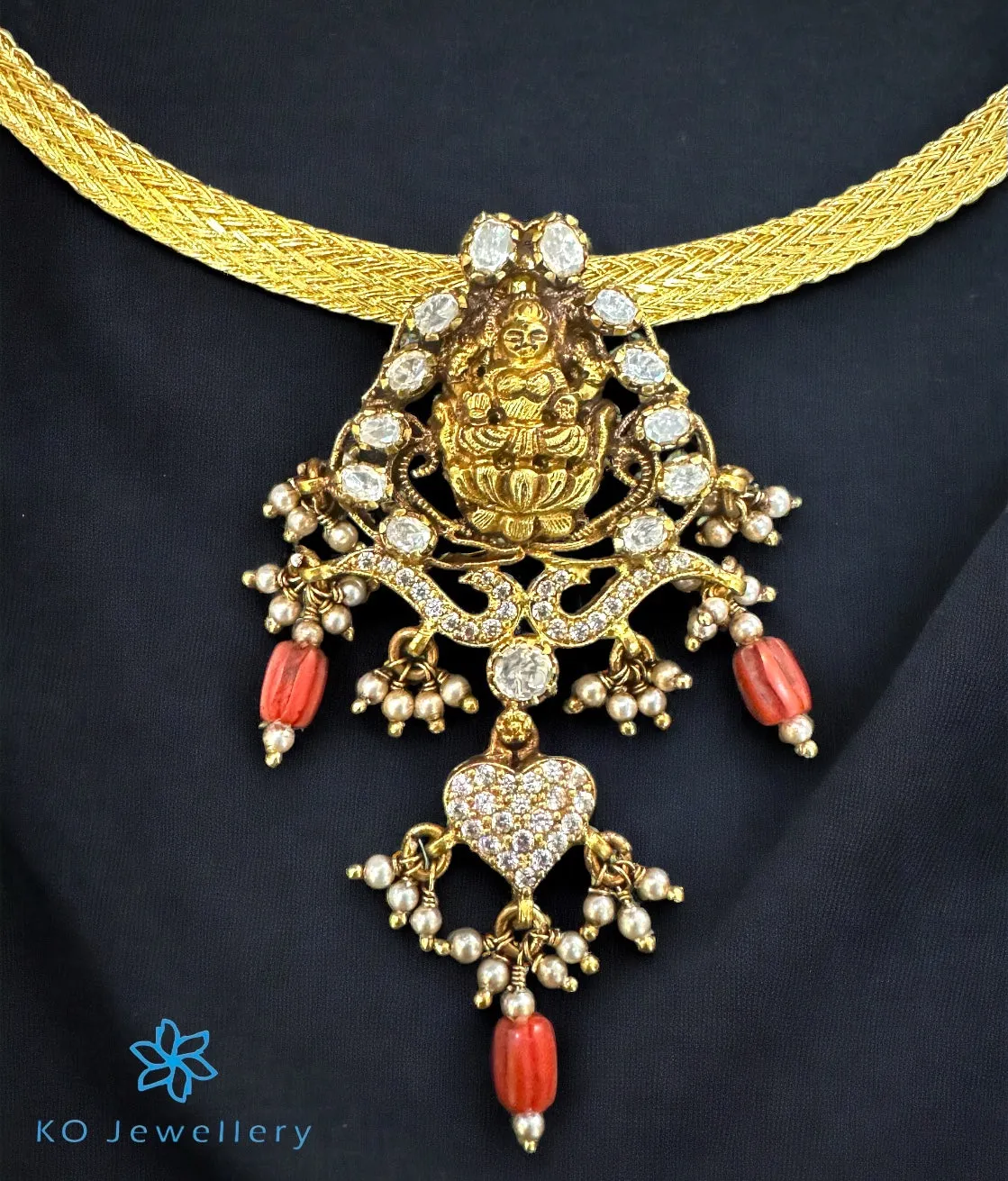 The Seethal Lakshmi Silver Necklace