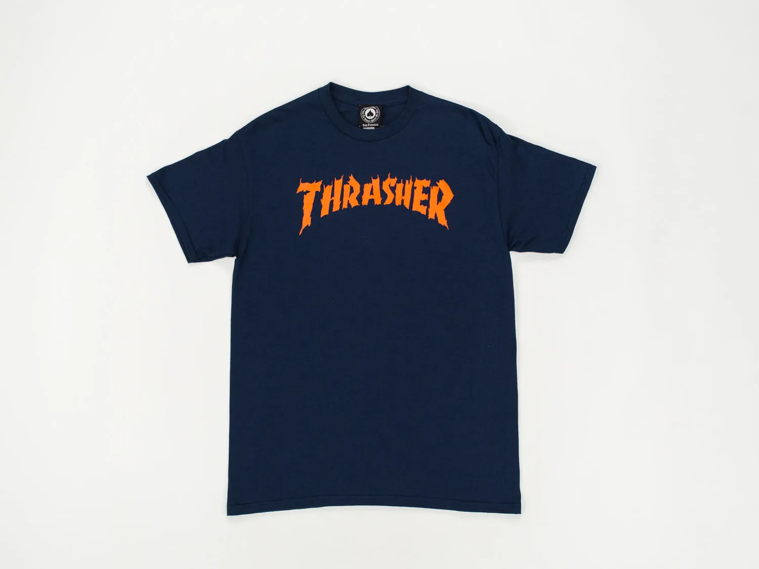 Thrasher Burn It Down T Shirt 'Navy Blue'