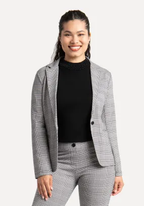 Transcendent Blazer (Glen Plaid)