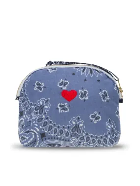 Trousse de Toilette Mini - COEUR - Chambray / Navy