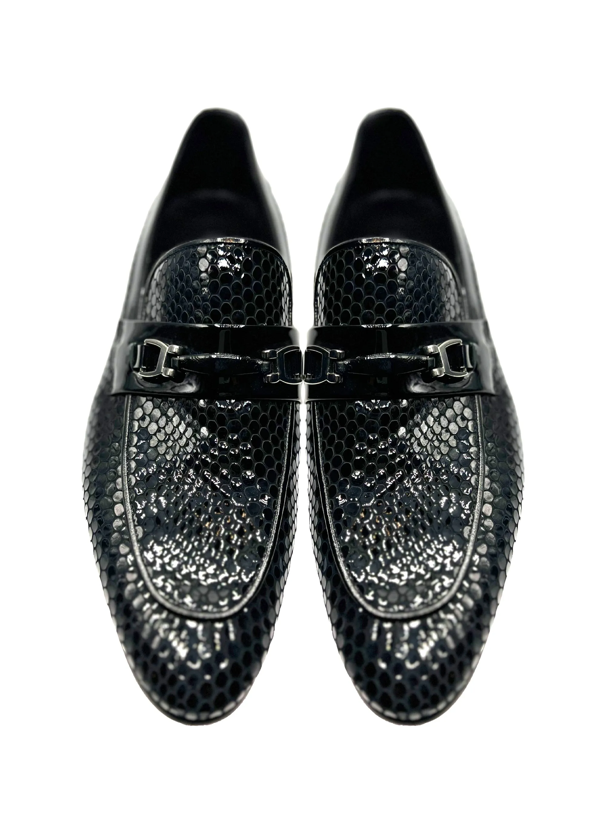 Vercini Exotic Skin Texture Loafers