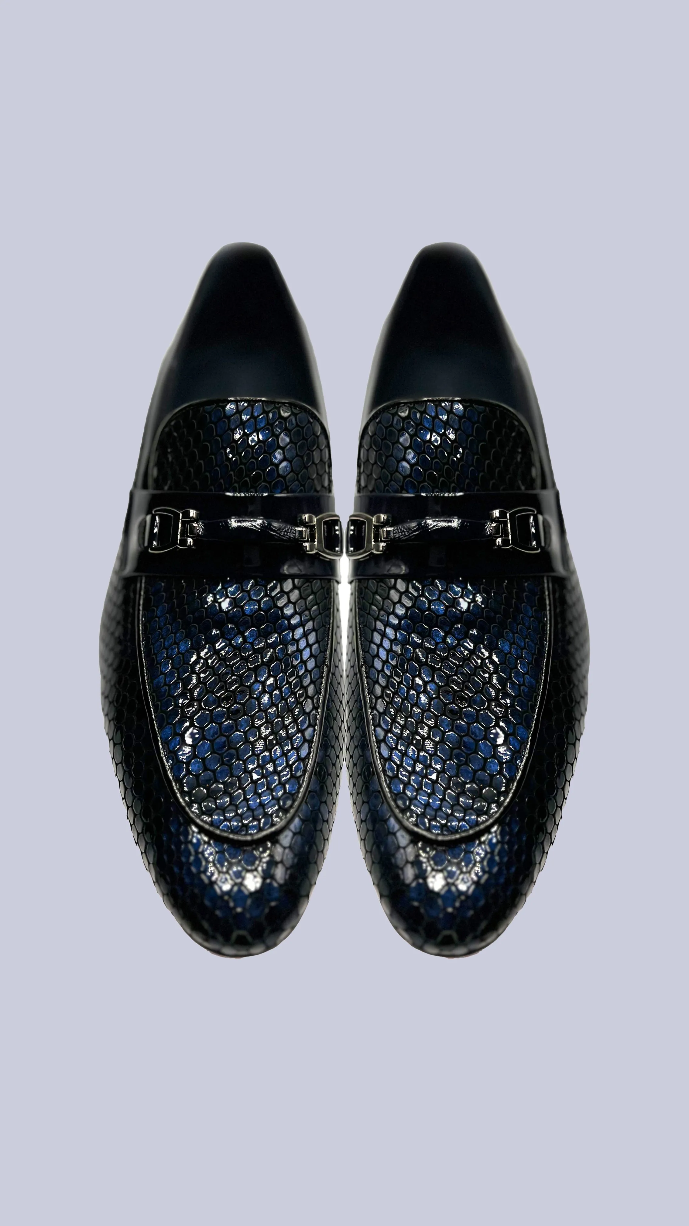 Vercini Exotic Skin Texture Loafers