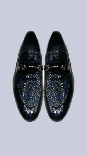 Vercini Exotic Skin Texture Loafers