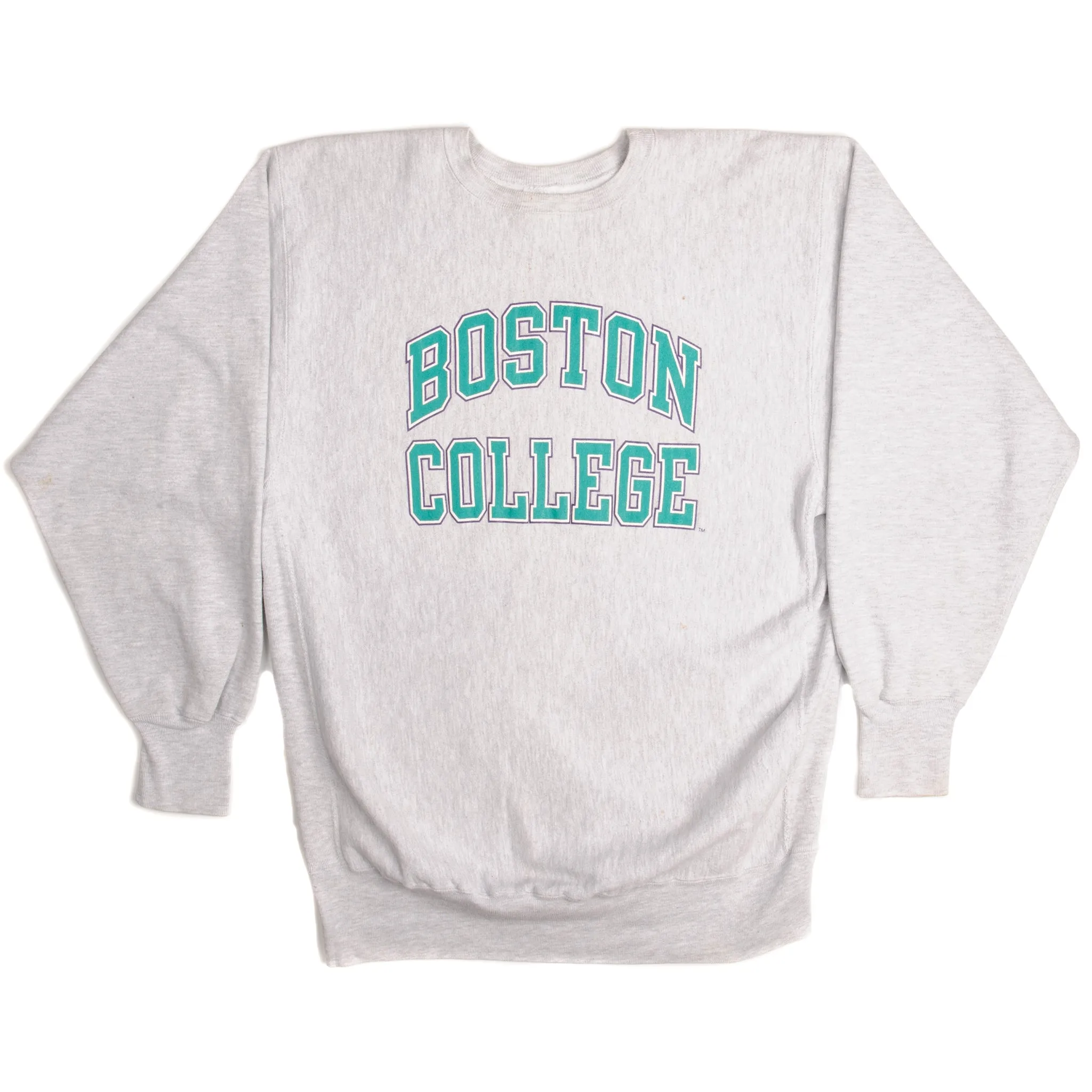 VINTAGE CHAMPION REVERSE WEAVE BOSTON COLLEGE SWEATSHIRT 1990S 2XL MADE USA