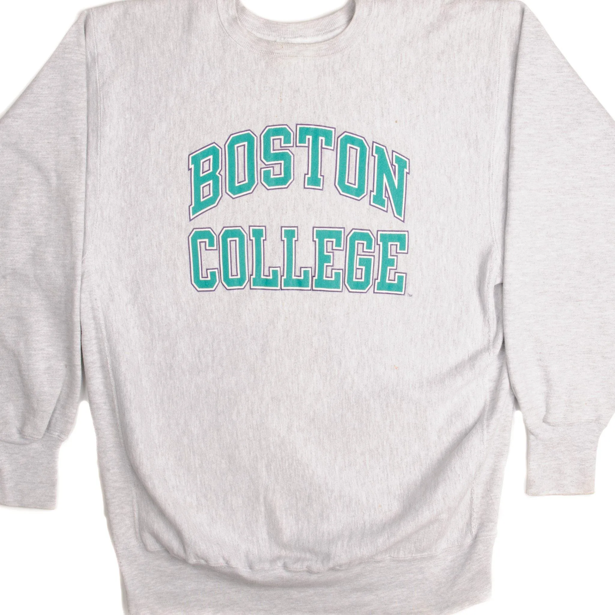 VINTAGE CHAMPION REVERSE WEAVE BOSTON COLLEGE SWEATSHIRT 1990S 2XL MADE USA