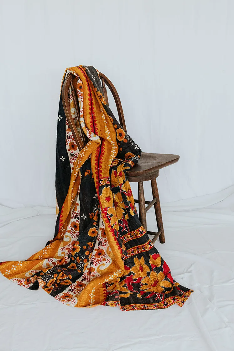 Vintage Kantha Blanket - #13