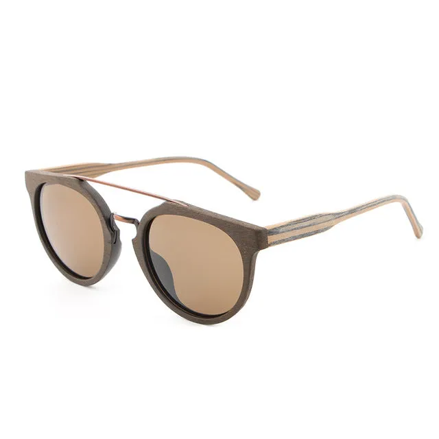 Vintage style Wooden Frame Sunglasses