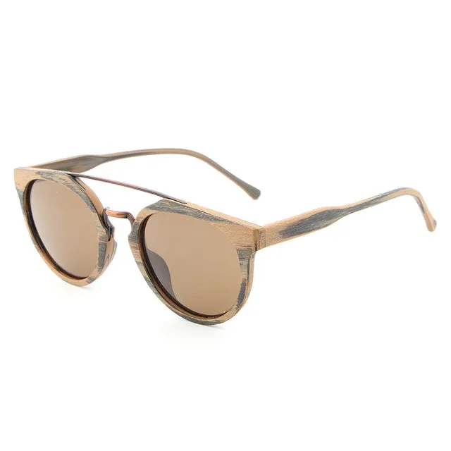 Vintage style Wooden Frame Sunglasses