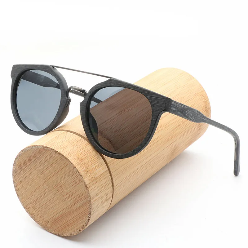 Vintage style Wooden Frame Sunglasses