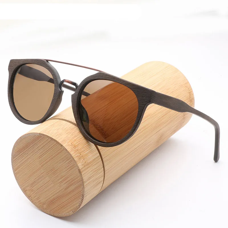 Vintage style Wooden Frame Sunglasses