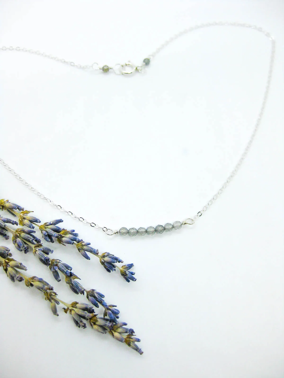 Violet: Labradorite Choker - n627