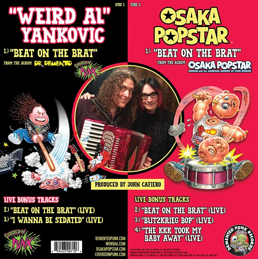 Weird Al / Osaka Popstar “Beat on the Brat” 12-inch RED vinyl