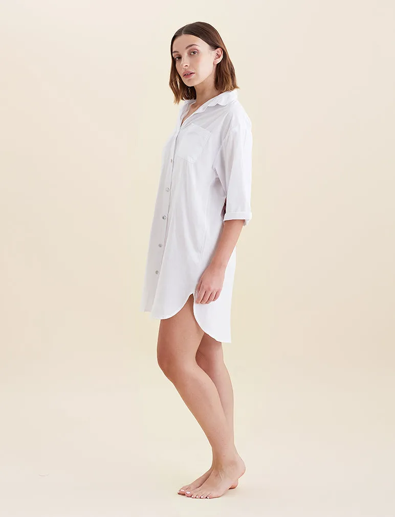 Whale Beach Nightshirt in White