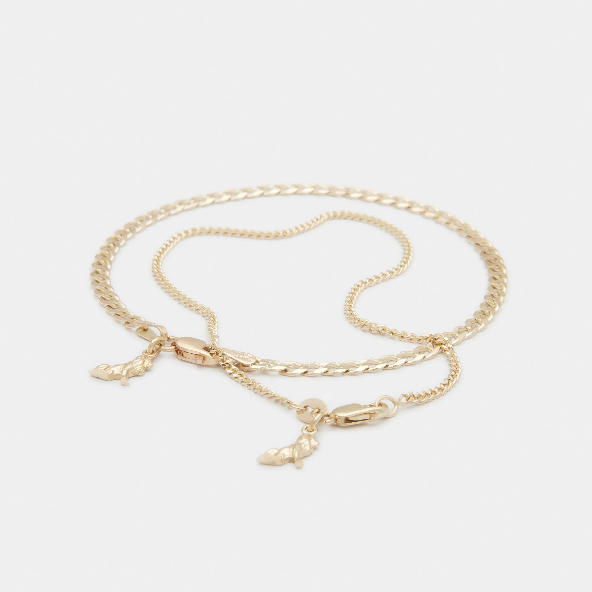 Wild Stack Cuban Bracelets in Gold for Him