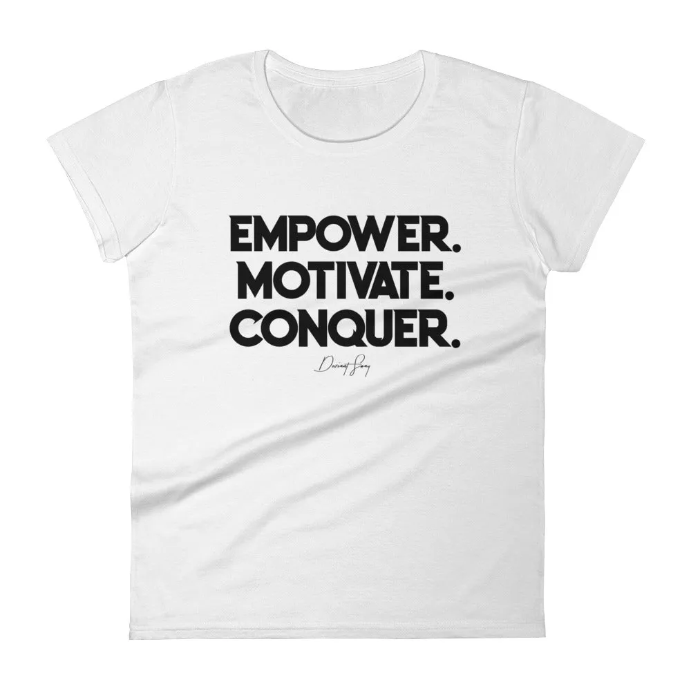 Women's Deviant Sway Empower Motivate Conquer Signature short sleeve t-shirt