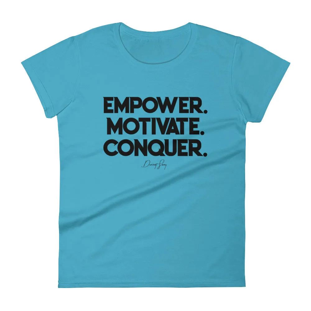 Women's Deviant Sway Empower Motivate Conquer Signature short sleeve t-shirt