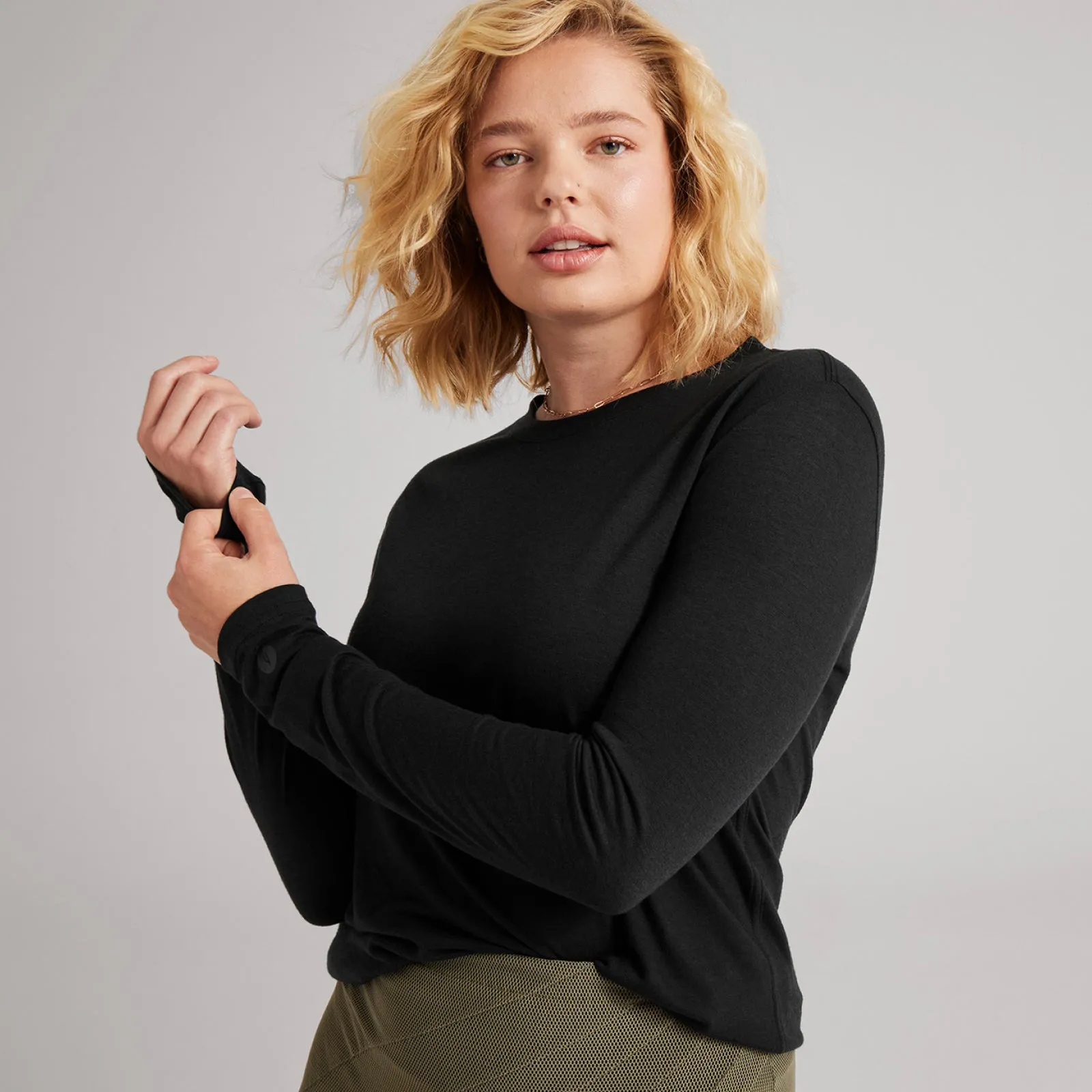 Women's Long Sleeve Sea Tee - Natural Black