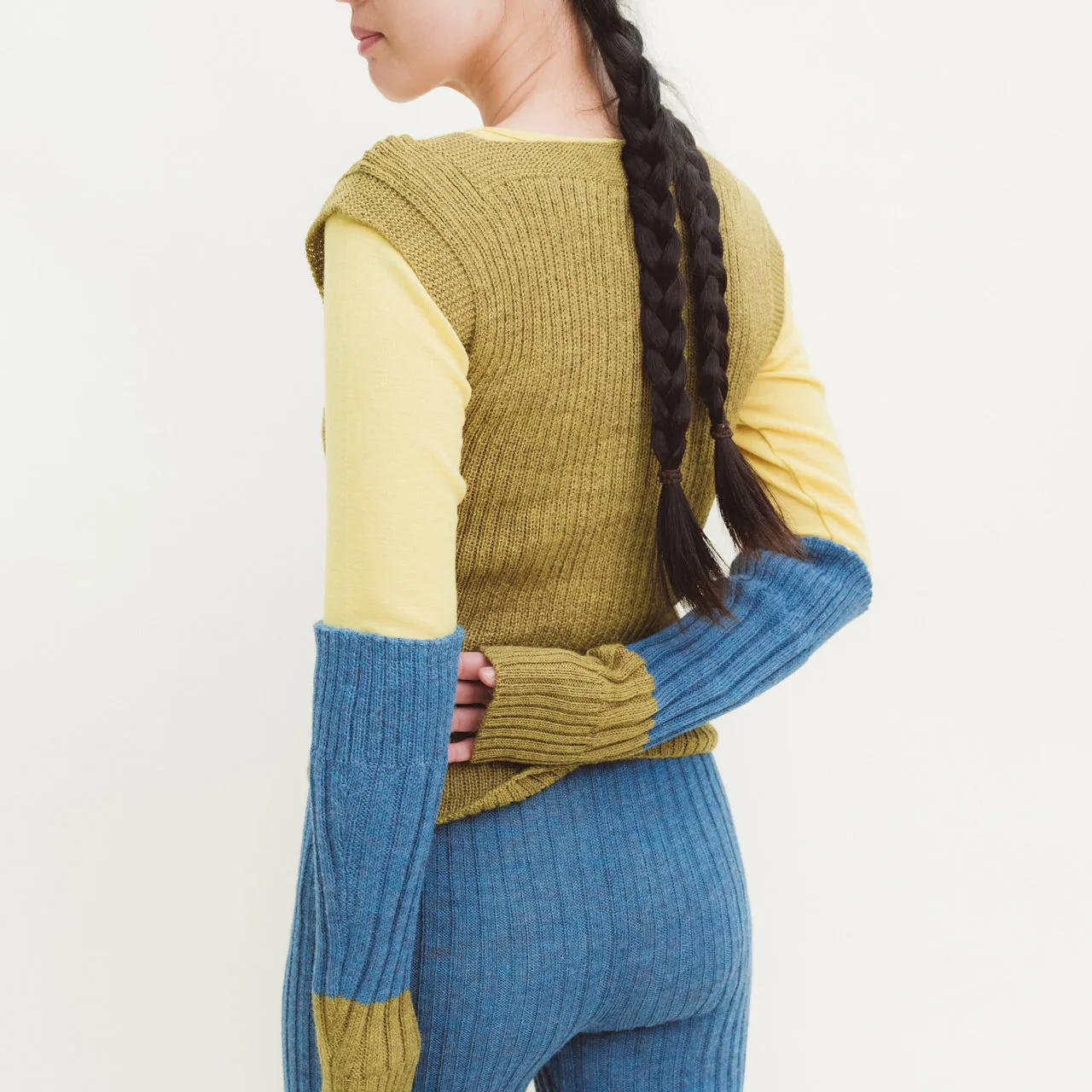 Women's Rico Vest - 100% Baby Alpaca - Pistachio (S-L)