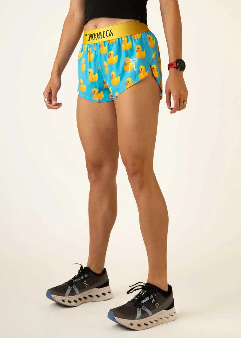 Women's Rubber Ducky 1.5" Split Shorts