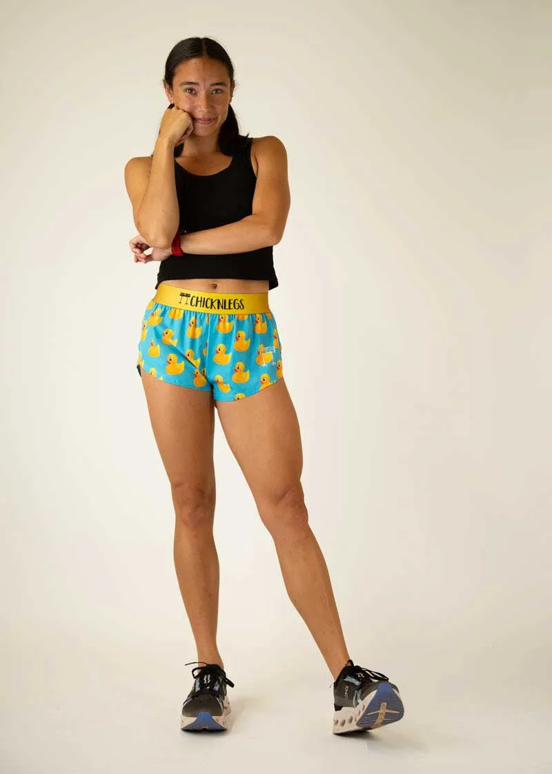 Women's Rubber Ducky 1.5" Split Shorts