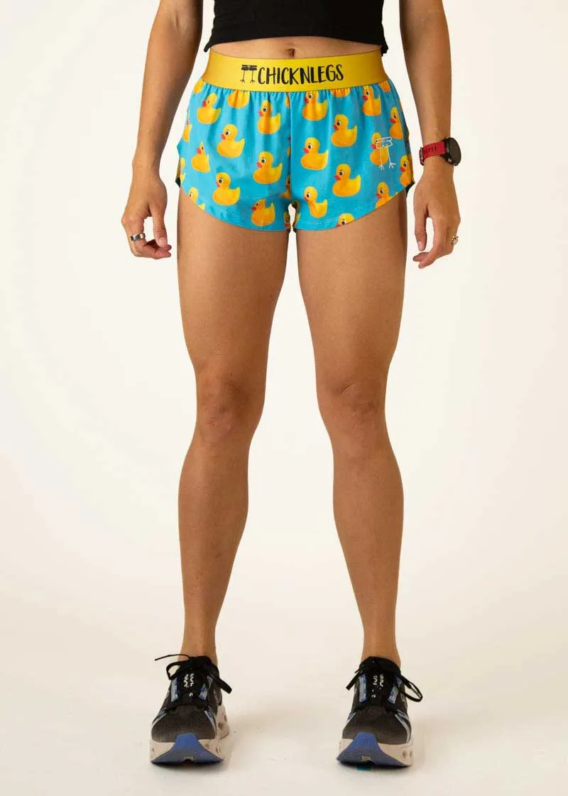 Women's Rubber Ducky 1.5" Split Shorts